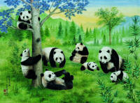 Pandamonium Wall Mural