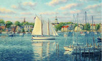 Harbor View Wall Mural