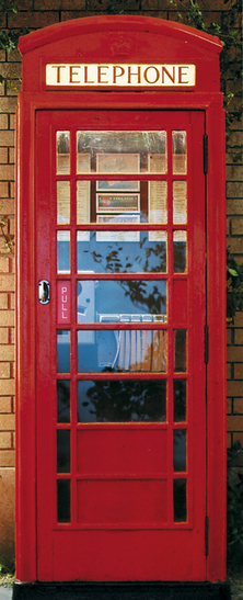 Telephone Box Wall Mural