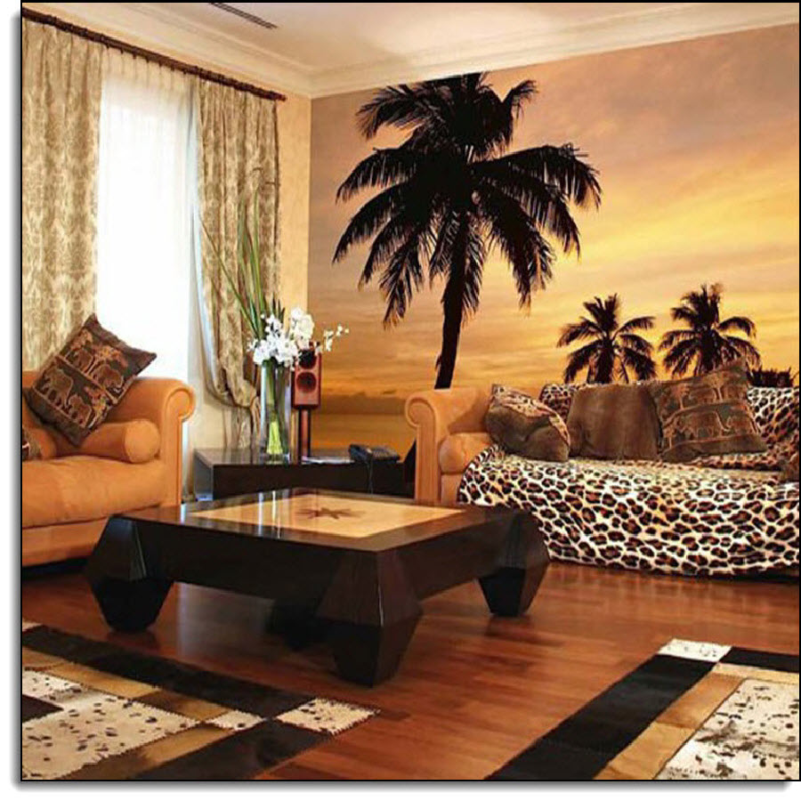 Island Sunset Wall Mural