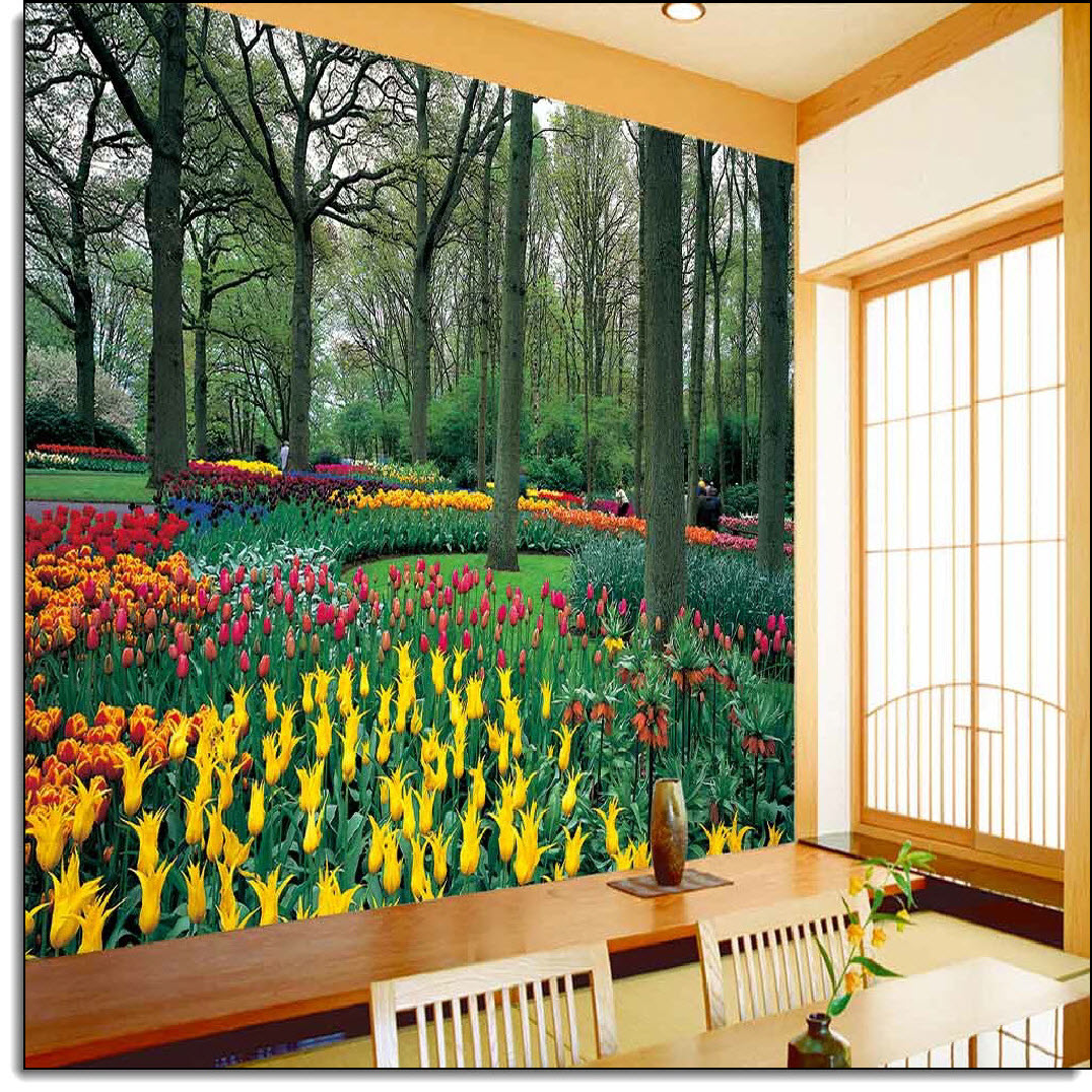 Tulip Garden Wall Mural DS8042