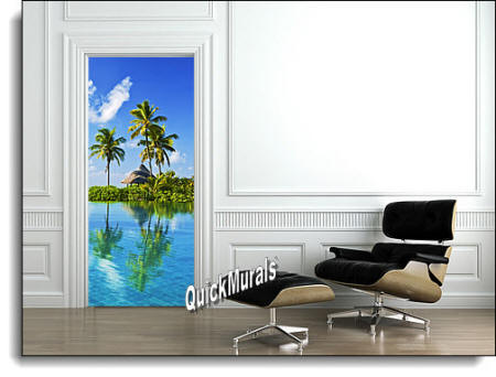 Blue Lagoon door/wall Mural