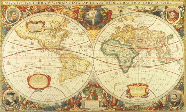 Antique World Map C873