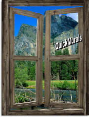 mountain cabin window #3