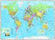 World Map Wall Mural