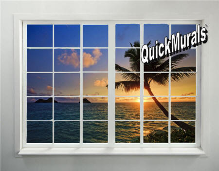 Tahiti Sunset Window