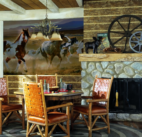 Desert Horse Wall Mural roomsetting