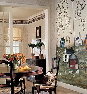 Heartland Wall Mural roomsetting