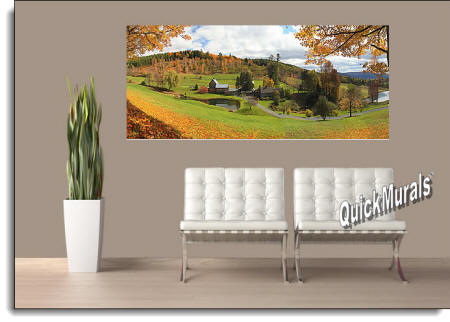 Vermont Farmhouse Wall Mural 