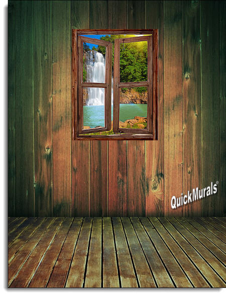 Waterfall Cabin Window roomsetting