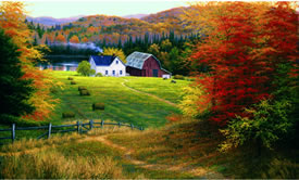 Golden Countryside Mural