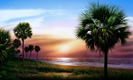 Palmetto Sunrise Mural