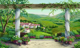 Italian Villa Mural