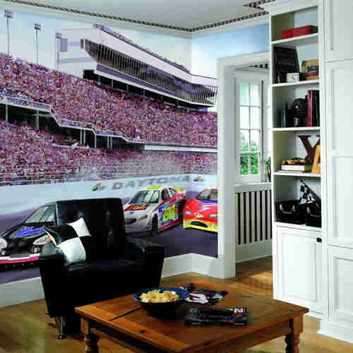 Daytona Raceway Wall Mural roomsetting