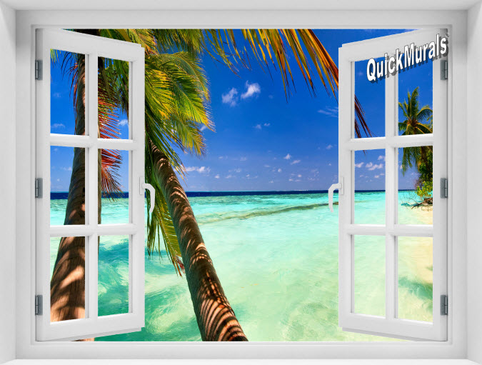 Tahiti Instant Window Mural 