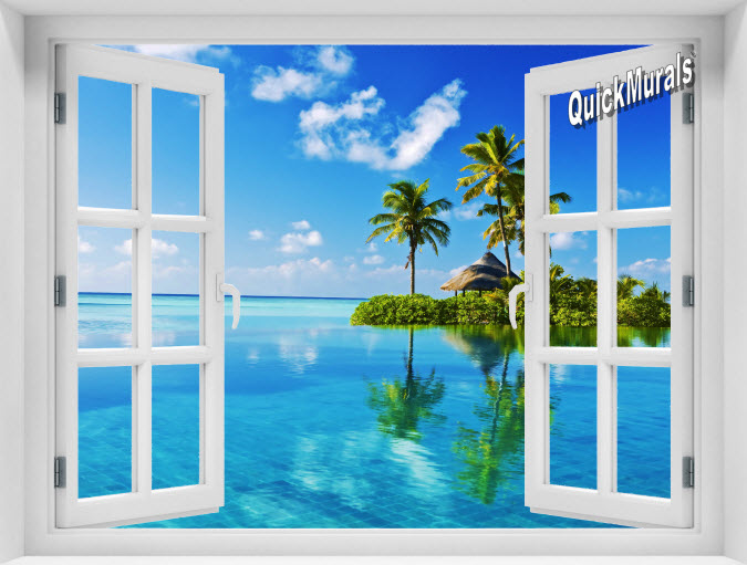 Oasis Instant Window Mural 